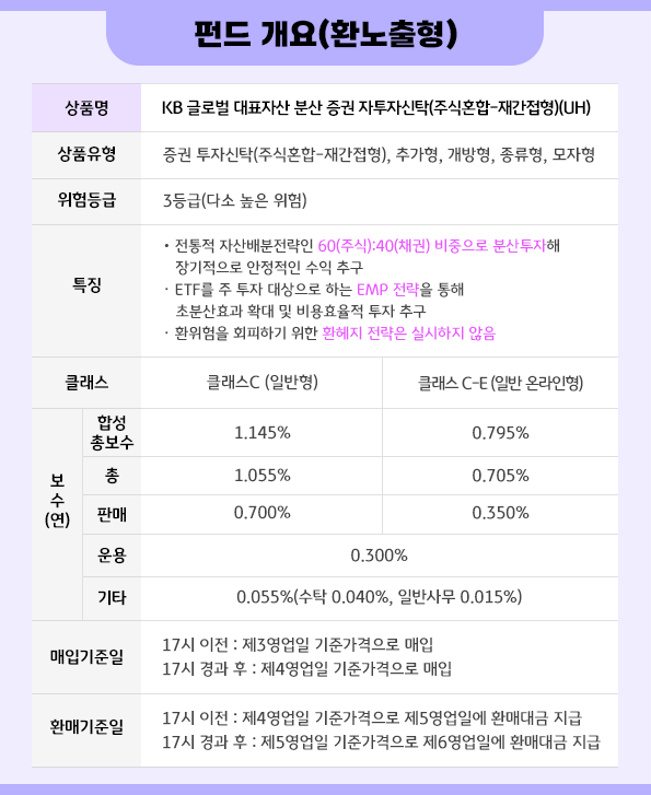 펀드 개요(환노출형)